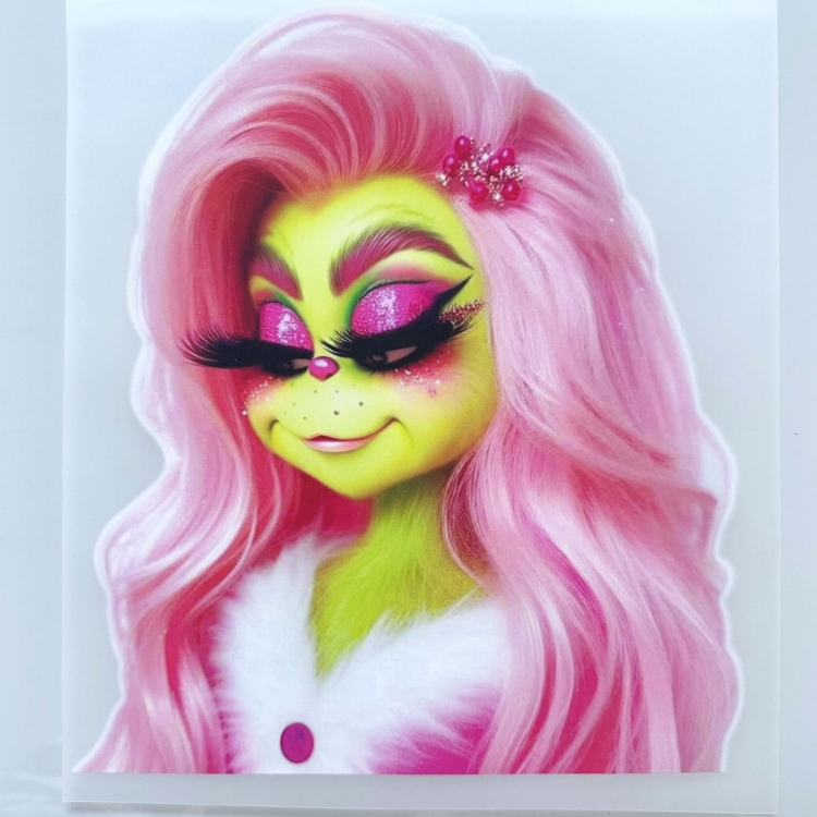 grinch różowa dziewczyna naprasowanka.jpg