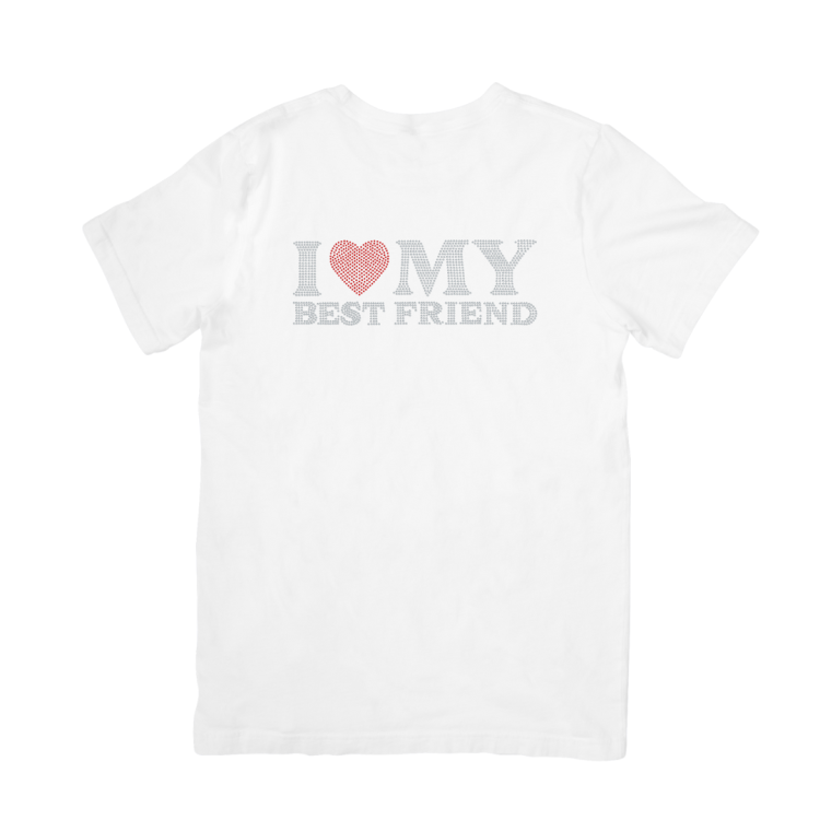 koszulka i love my best friend cyrkonie nadruk.png