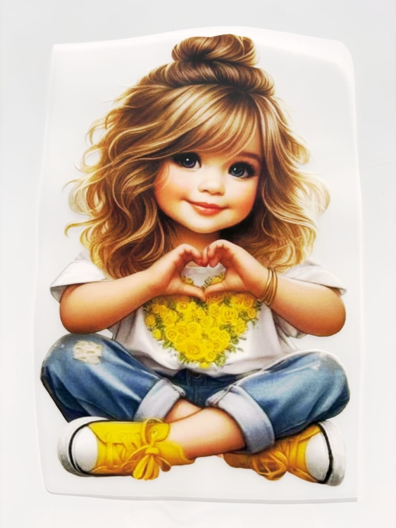 nadruk do naprasowania dziewczynka