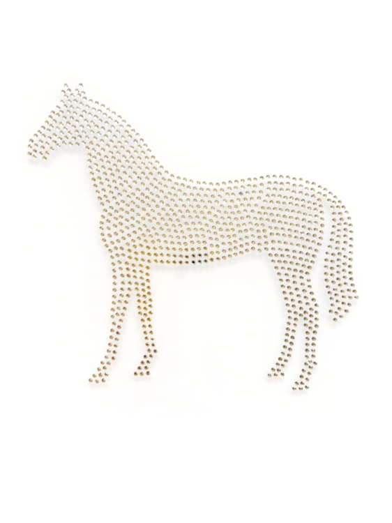 koń z cyrkonii naprasowanka wklejka