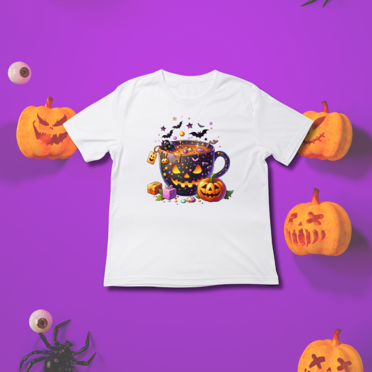 koszulka na halloween straszny kubek dla dziecka