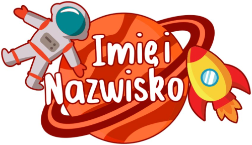 kosmos naprasowanka imienna