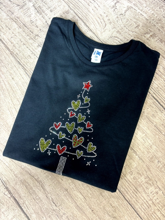 naprasowanka z kryształków choinka.JPG