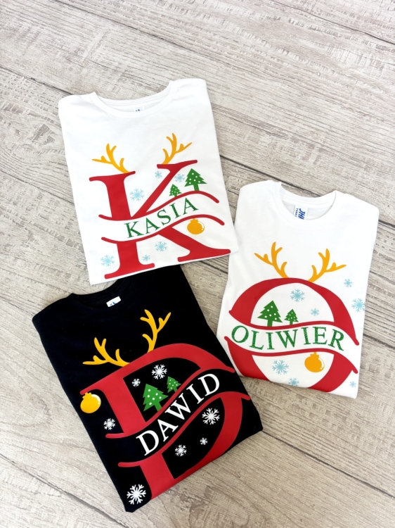 dziecięce koszulki świąteczne.JPG