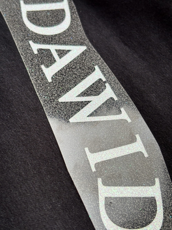 świąteczna koszulka brokatowa folia.JPG