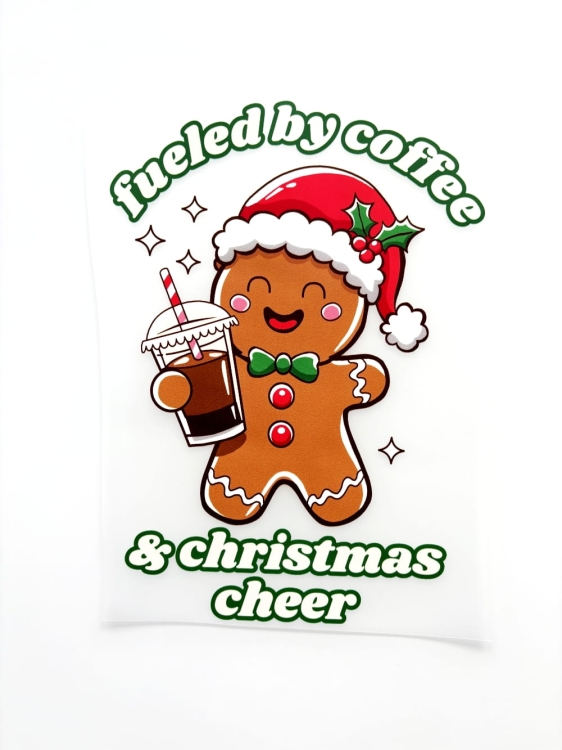 Świąteczny nadruk na koszulkę ciastek z kawą.JPG