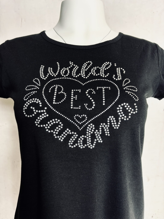 koszulka dla babci best grandma cyrkonie