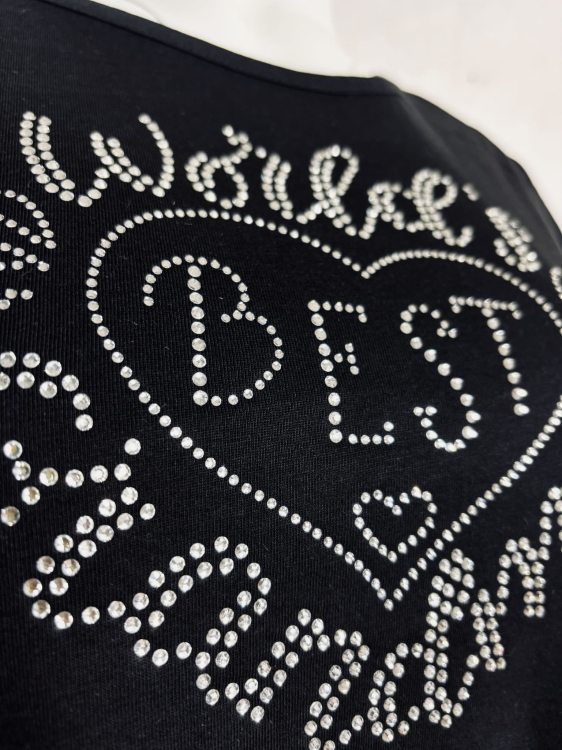 koszulka dla babci best grandma kryształki