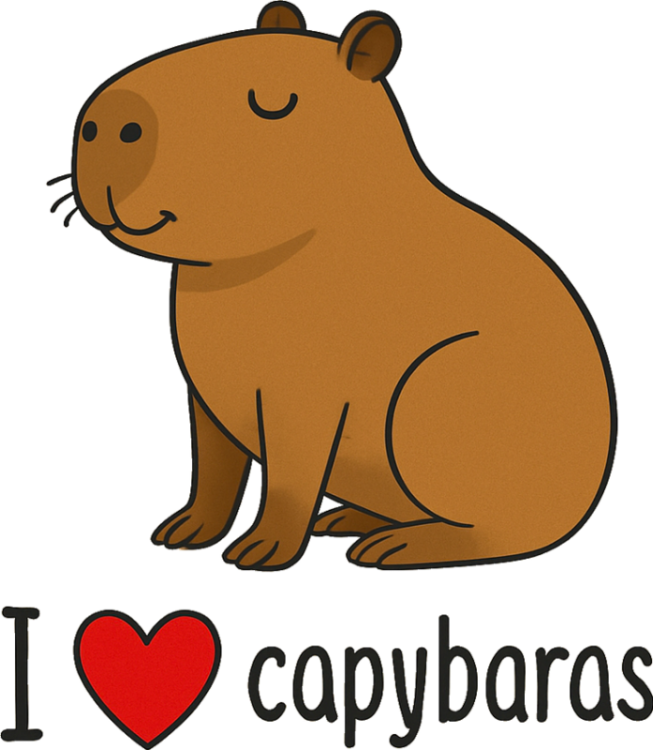 i lolve capybaras naprasowanka