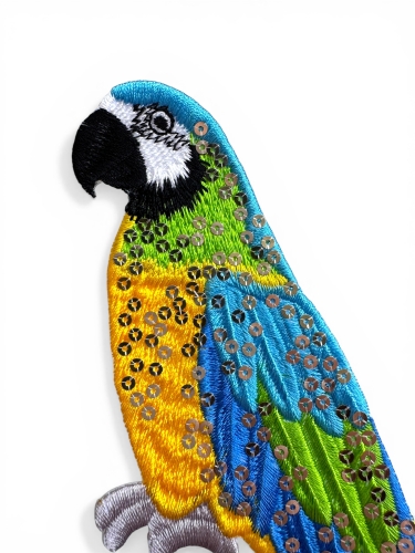 naszywka papuga