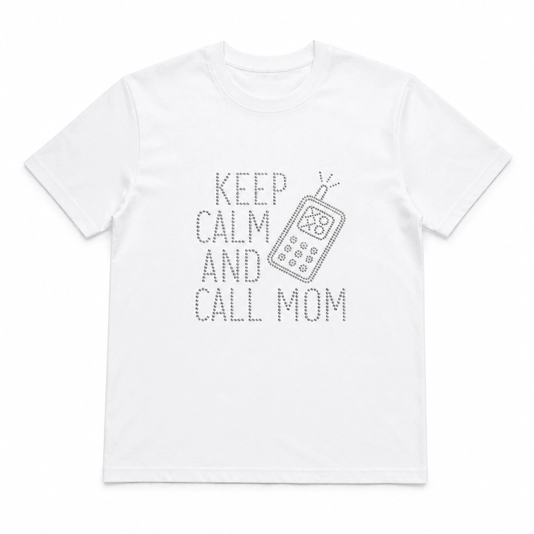 keep calm call mom koszulka.png