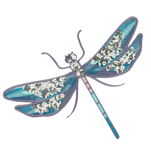 naszywka termoaplikacja ważka miętowa